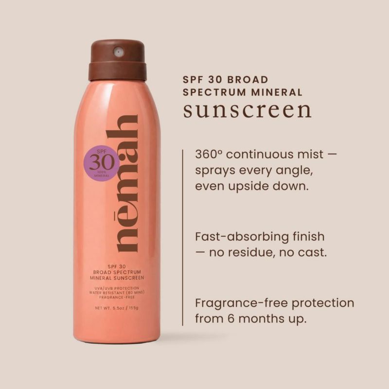 Protector Solar en Spray Nemah SPF 30 para Niños 155 g de Amplio Espectro