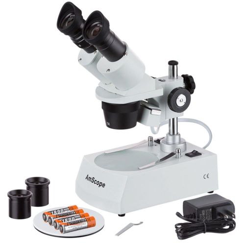Microscopio estereoscópico binocular AmScope SE305R-PZ-LED WF10x