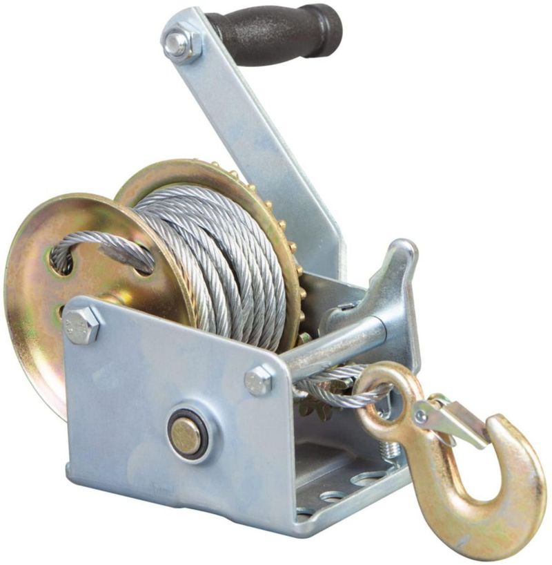 Winche de Barco ROAD DAWG 600 lb (272 kg) con Cable de 8 m y Manivela Manual