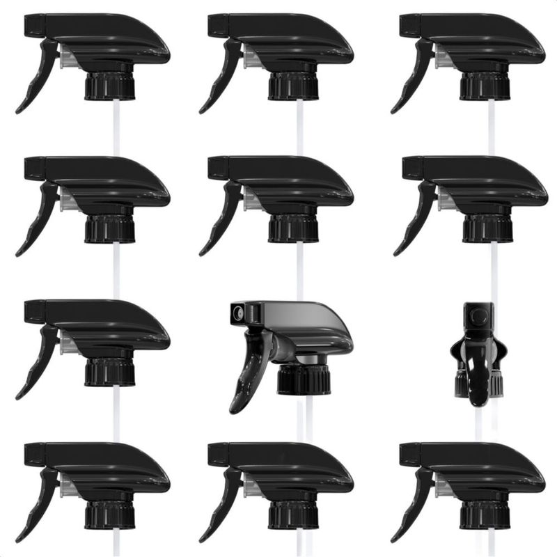 Boquilla de spray ALPENKOK - Pack de 12 unidades negras de plástico