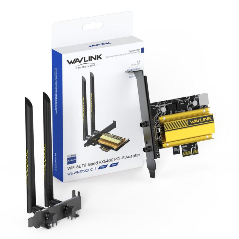 Tarjeta WiFi WAVLINK AX5400M 6E PCIe BT5.3