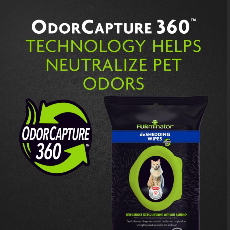 Toallitas de aseo FURminator 50 unidades para gatos
