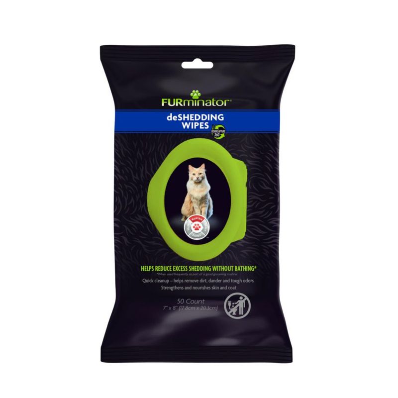 Toallitas de aseo FURminator 50 unidades para gatos
