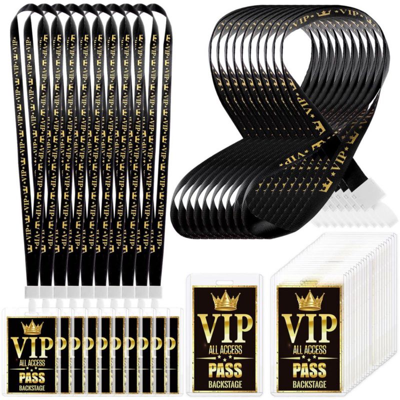Cordones para credenciales FIONUPI Plástico VIP Pack de 50
