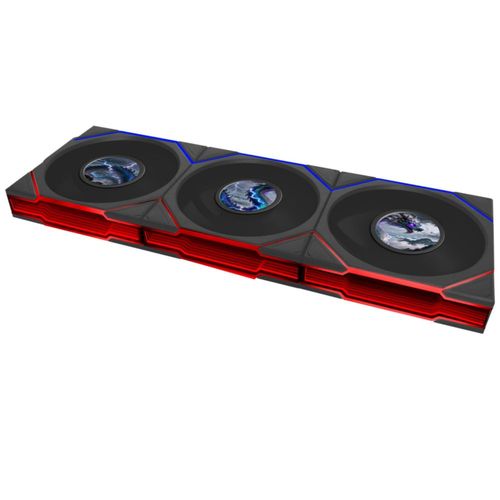 Ventilador Lian Li UNI TL LCD 120 ARGB PWM Pack de 3 Negro