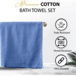 Juego de 6 Toallas de Baño KAHAF COLLECTION 61x122 cm Azul