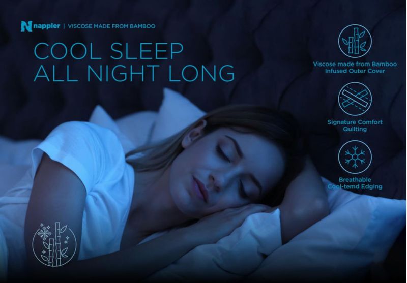 Juego de 2 almohadas Nappler King Size de espuma viscoelástica
