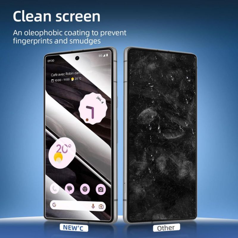 Protector de pantalla NEW'C de vidrio templado para Google Pixel 7a
