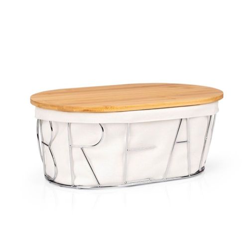 Panera con Tapa de Bambu Crown Baccara Alba 3 Piezas