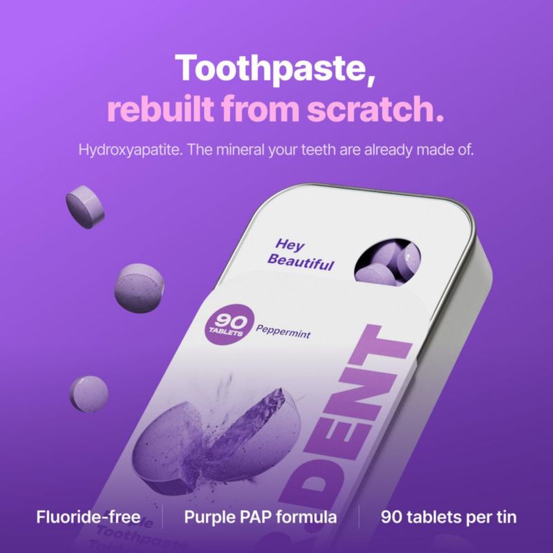 Tabletas de Pasta de Dientes DrDent 90 uds Hidroxiapatita Veganas