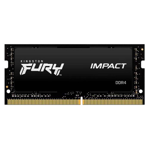 Memoria SODIMM Kingston Fury Impact DDR4 PC4-21300 2666MHz CL16, 16GB.