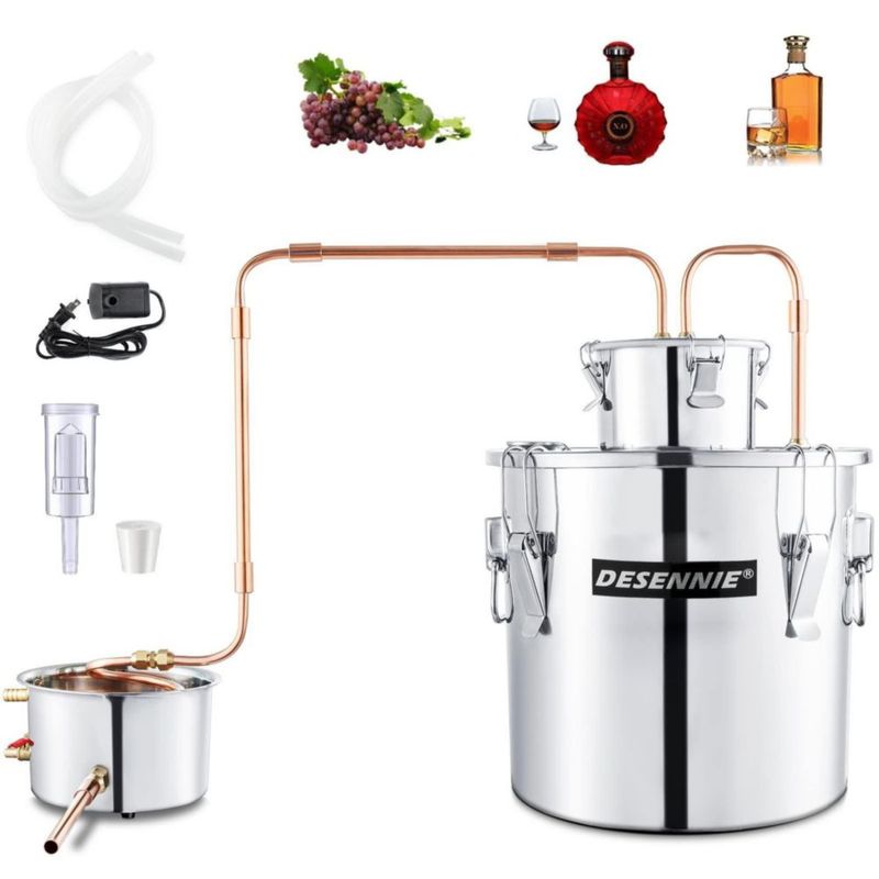 Kit de Destilación DESENNIE 30 L Acero Inoxidable con Bomba