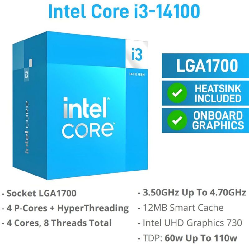 Ordenador Dell de torre 256 GB SSD 8 GB RAM Intel i3 de 14ª generación