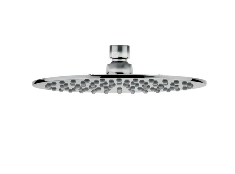 Regadera Helvex Redonda de Latón para Pared, Acabado Cromo
