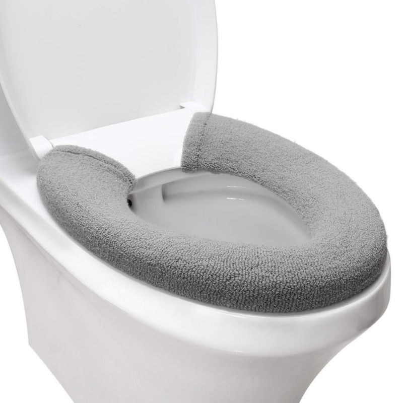 Cobertura para asiento de inodoro SENOMOR 71 cm gris lavable