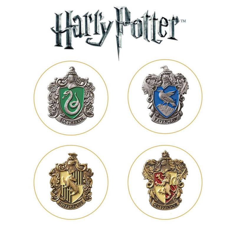 Set de Insignias de Escudos de Harry Potter – The Noble Collection
