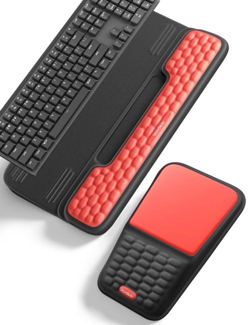 Set Vaydeer de Soporte para Teclado y Alfombrilla de Ratón con Reposamuñecas