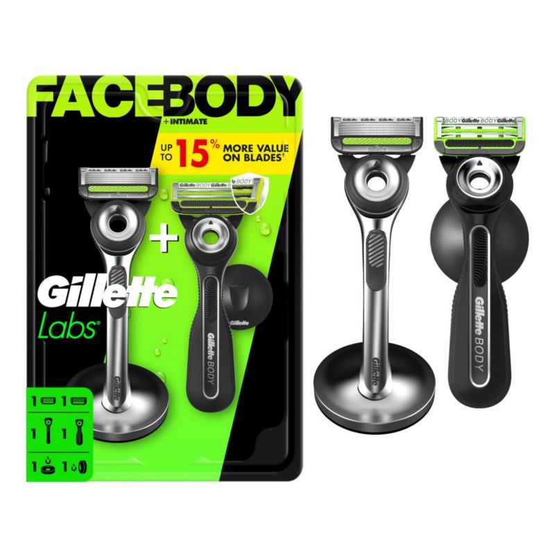 Pack Duo de Rasuradoras Gillette Labs + Recambios