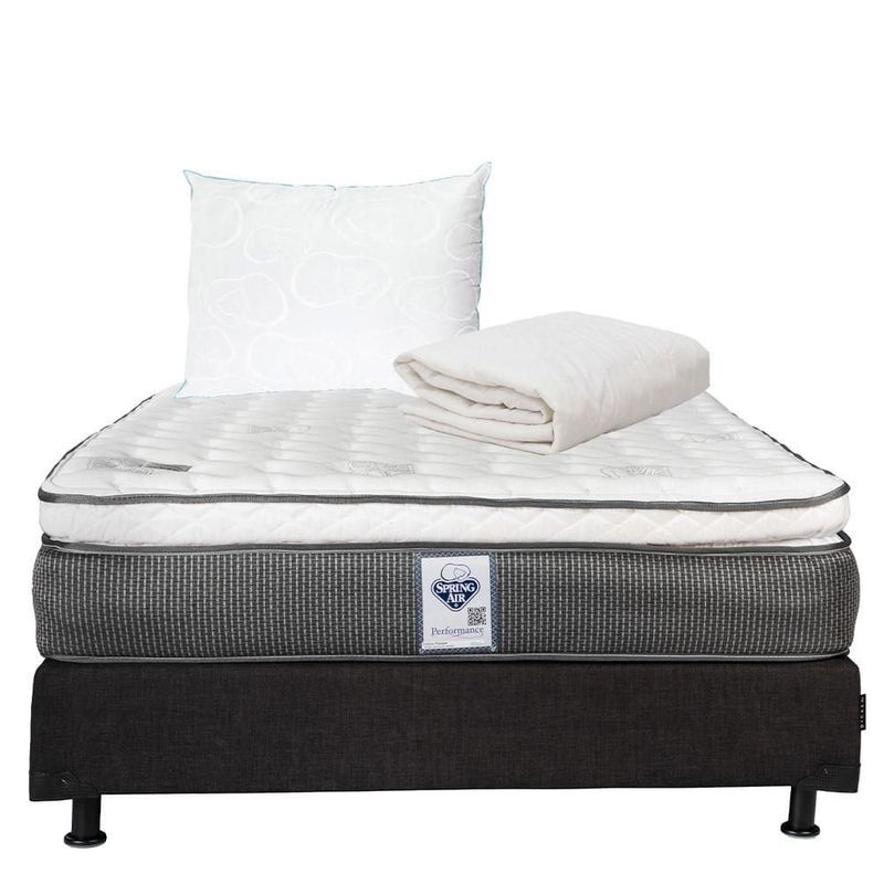 Colchón King Size Phantom + Box + Almohada Osos + Protector CZD