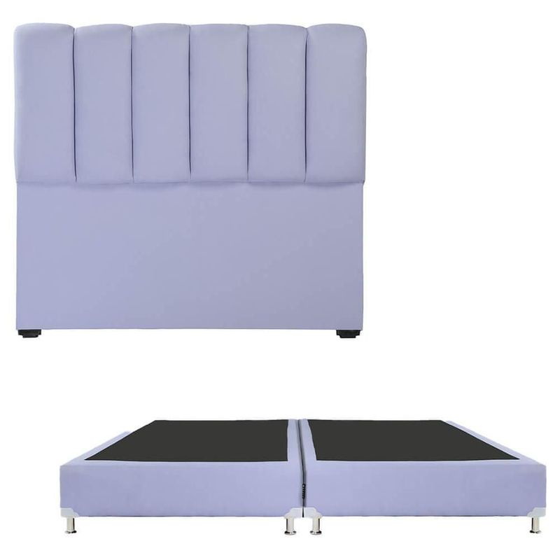 Cabecera King Size Dicasa Kami Lila + Box Lily CZD