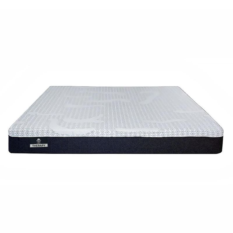 Colchón Queen Size en caja Therapy + Almohadas 2Pack+ Edredón Homy CZD