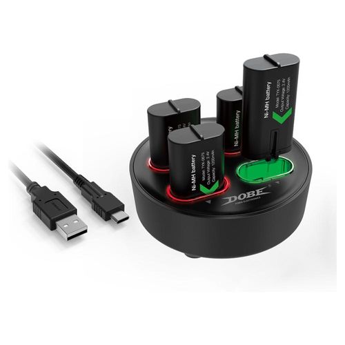 Xbox Series S Estación de Carga para 4 Baterías 1200 Mah
