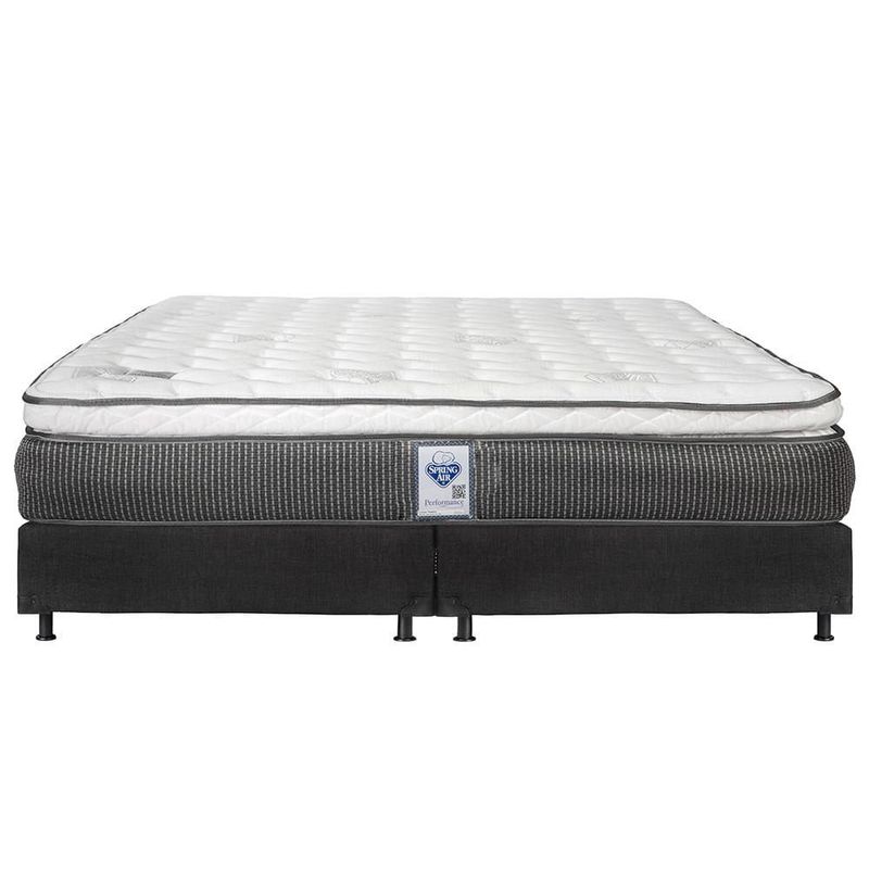 Colchón King Size Phantom + Box + 2 Almohadas Osos + Sábanas CZD