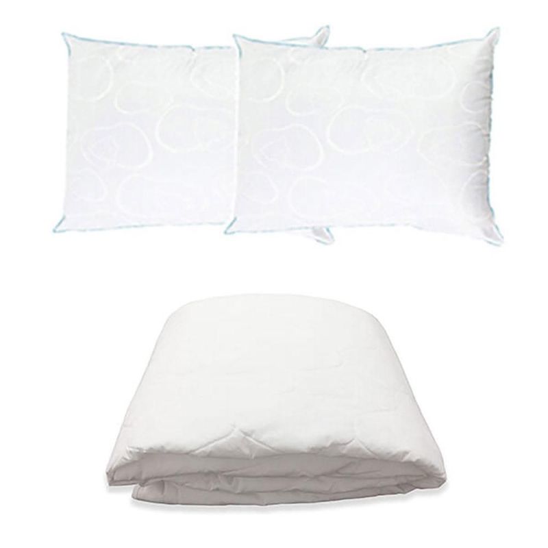 Colchón Matrimonial Dicasa Nautilus+Box +2Almohadas Oso+Protector CZD