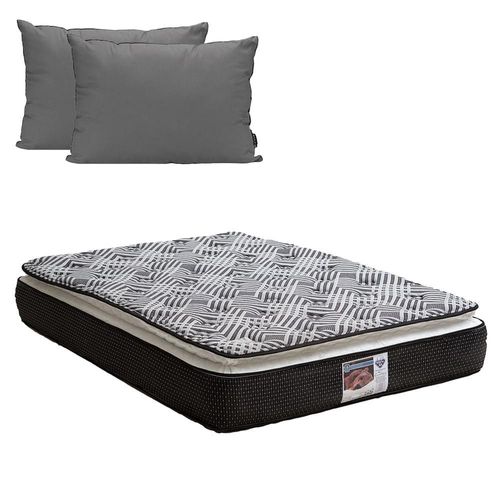 Colchón King Size Spring Air Omega + Almohada 2Pack CZD