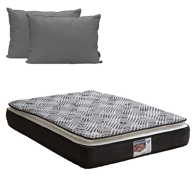 Colchón King Size Spring Air Omega + Almohada 2Pack CZD