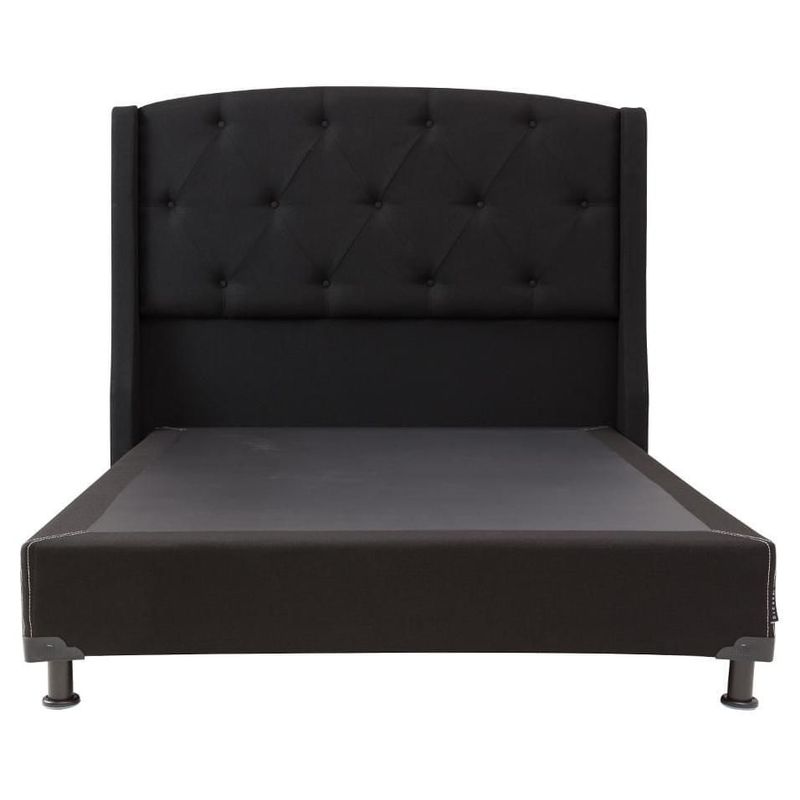 Cabecera Individual Dicasa Zefyr Negro + Box Dicasa Black CZD