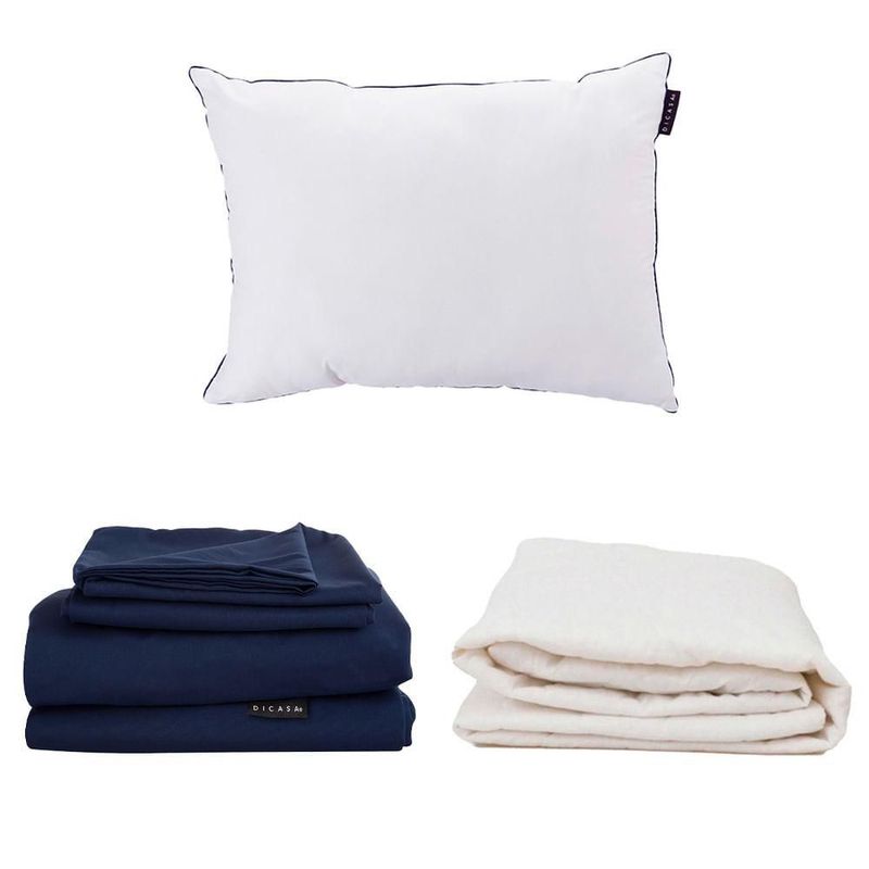 Colchón King Size Omega + Box Black + Almohada+ Protector +Sábanas CZD