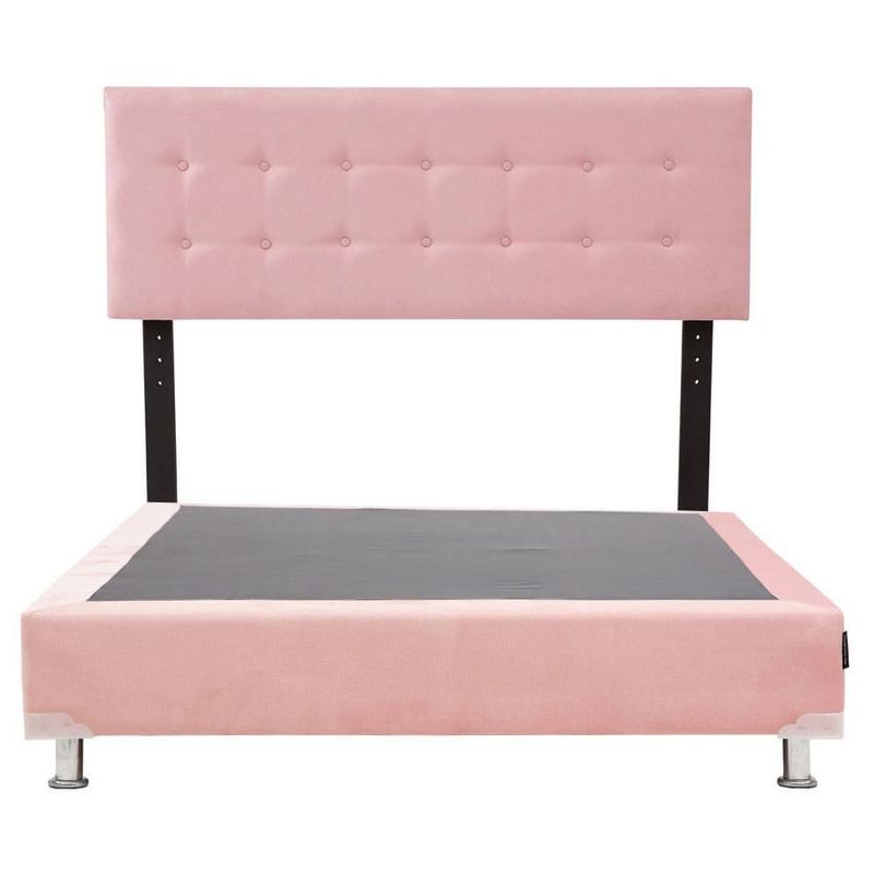 Cabecera Queen Size Dicasa Bilbao Rosa + Box Dicasa Pink CZD