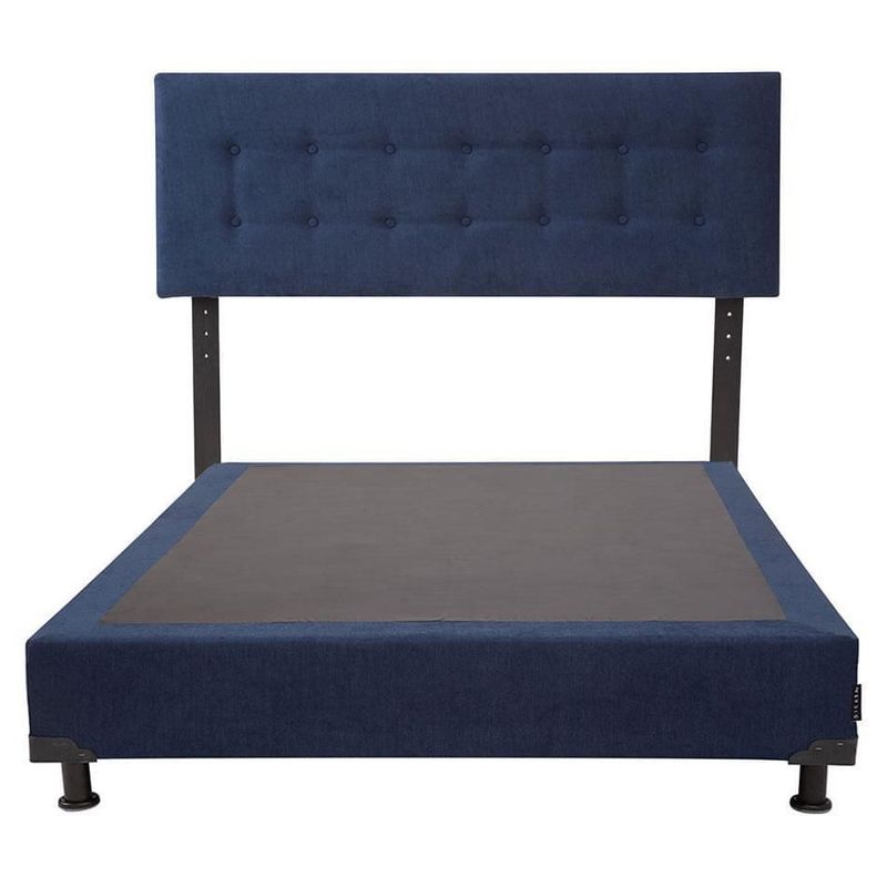 Cabecera Queen Size Dicasa Bilbao Azul Marino + Box Dicasa Bless CZD