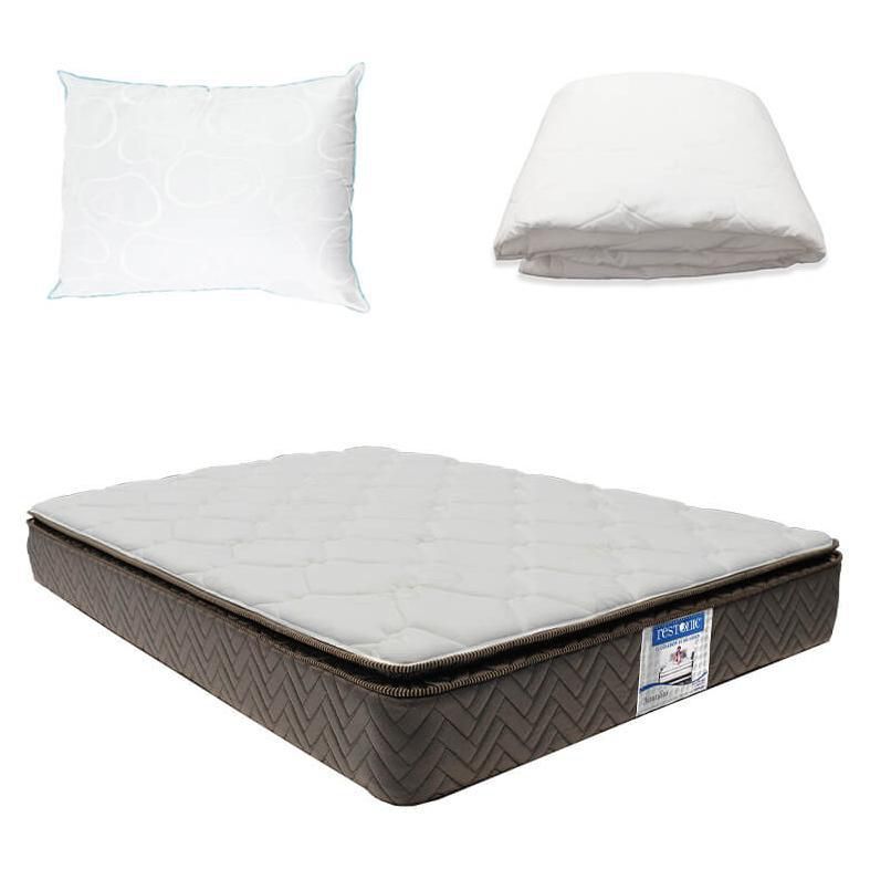 Colchón King Size Restonic Nautilus + Protector + Almohada Osos CZD