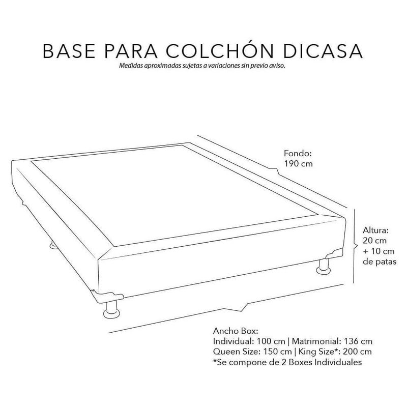 Box King Size Dicasa Dolum Biege Claro CZD