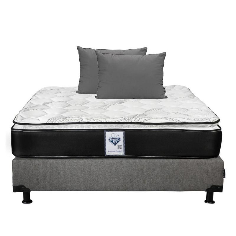 Colchón Matrimonial Premier + Box + 2 Almohadas 2 Pack RGH