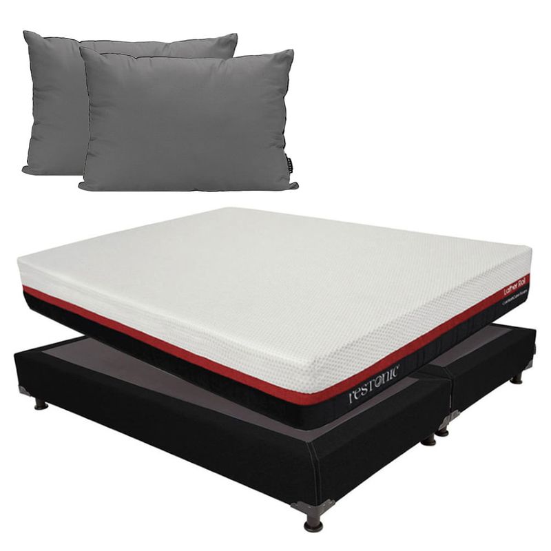 Colchón King Size en caja Restonic Roll + Box + Almohada 2Pack CZD