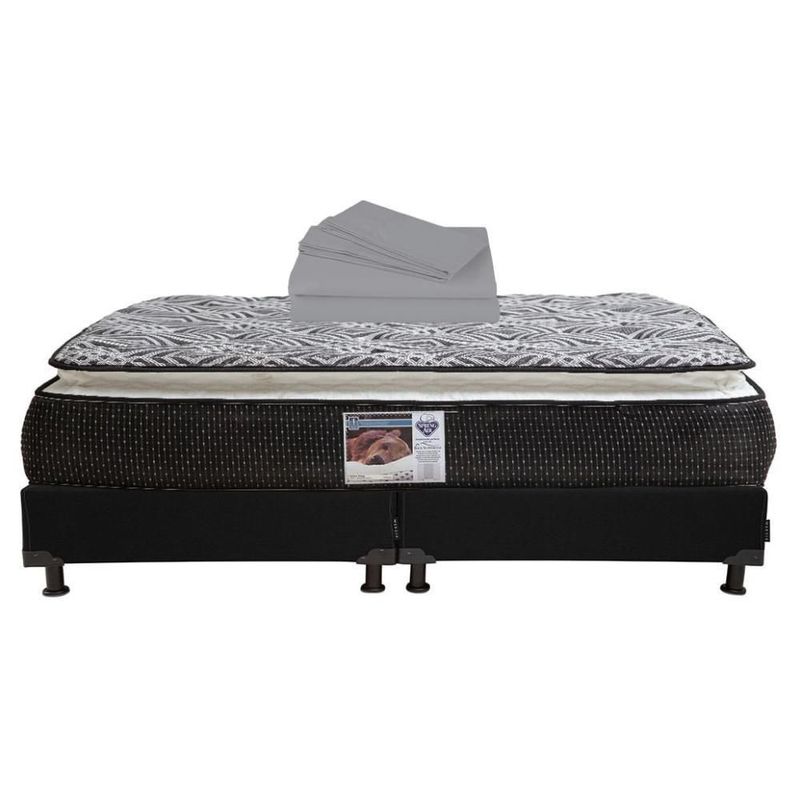 Colchón King Size Omega + Box + Sábanas RGH