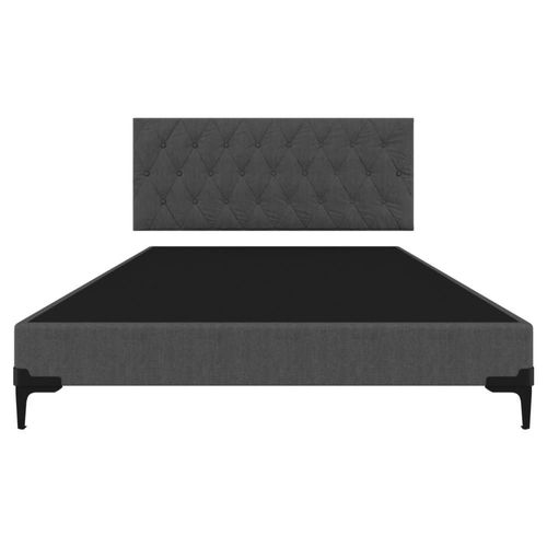 Base de cama box Matrimonial Lucerna + Cabecera