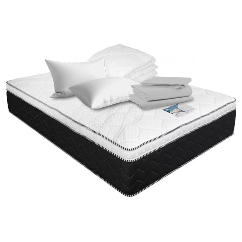 Colchon Serta King Size 10 Años de Garantía Espuma Premium + Blancos