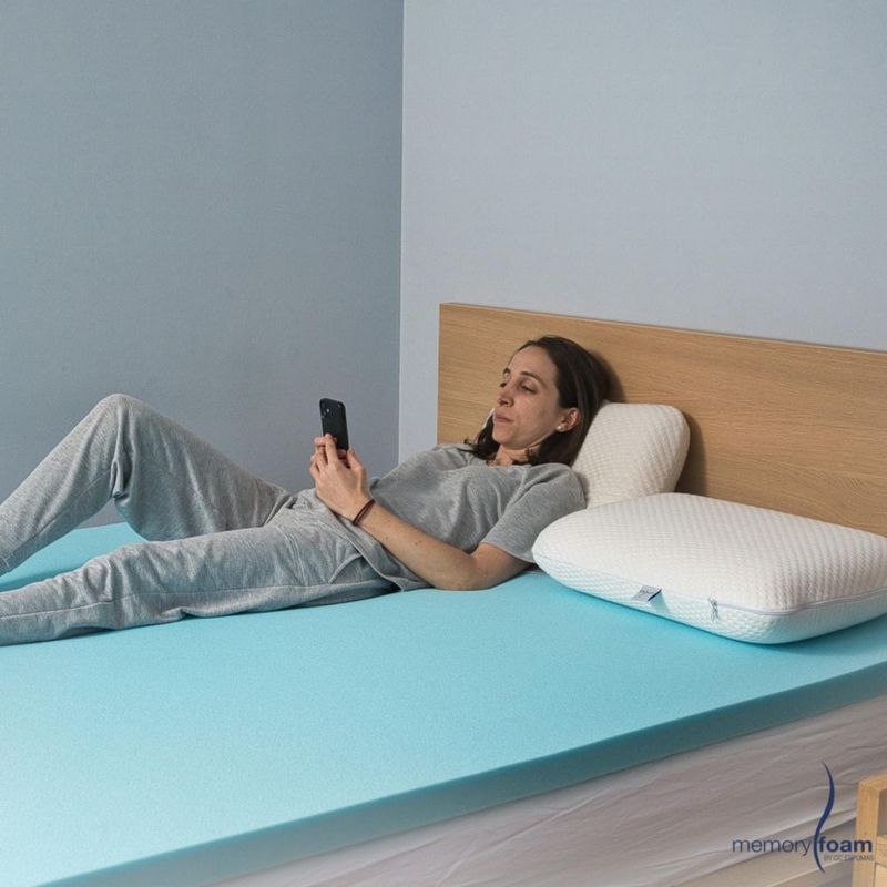 Colchoneta Fresca de Memory Foam de 8 cm Individual 100% Memory Foam Fresca