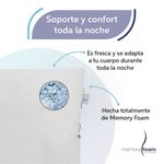 Colchoneta Cloud Individual Sobrecolchón de Memory Foam Capitonada