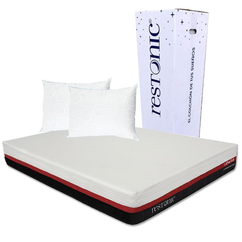 Colchón King Size Dicasa Roll + 2 Almohadas Osos CZD