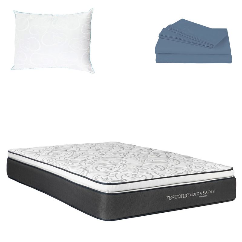 Colchón Individual Dicasa Trini + Almohada Osos + Sábanas Soft CZD