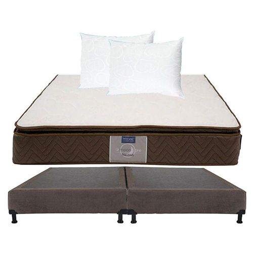 Colchón King Size Restonic Nautilus + Box + 2 Almohadas Osos RGH