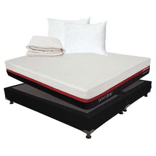 Colchón King Size en caja Lather + Box + 2 Almohadas + Protector RGH