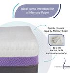 Colchón Good Individual 6 cm de Memory Foam, Firmeza Media, Confort  y Soporte Máximo