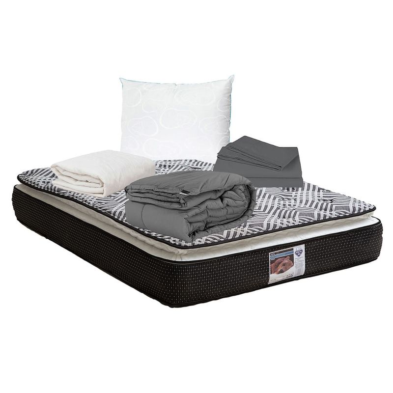 Colchón Matrimonial Spring Air Omega + Full Blancos CZD