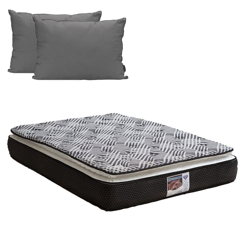 Colchón Matrimonial Spring Air Omega + Almohada 2Pack CZD